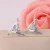 Import New Triangular Glass Stone Earrings Designs Bling Hoop Earrings from China