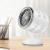 Import New Type Mini Portable Mute Speed Hot Adjustable Desktop Electric Fan Heater Living Room Household HA14-007 CN;JIA ODM 3W 5V Ce from China