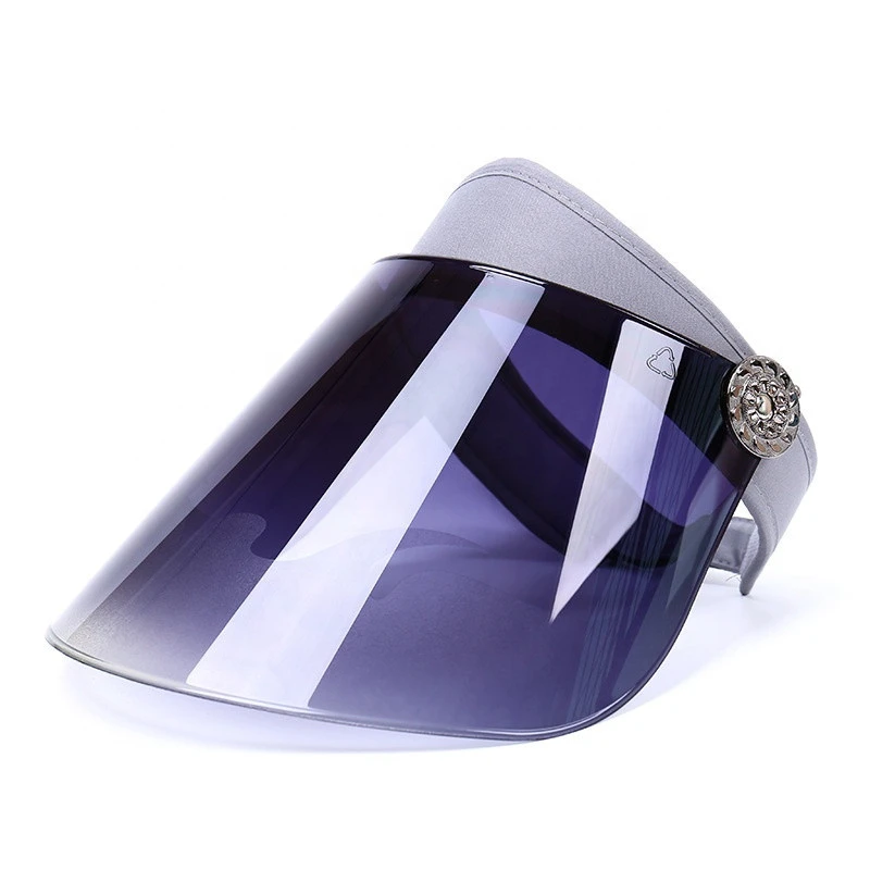 New Wholesales High quality UV Protection Plastic Sun Visor Cap Hat PVC Visor