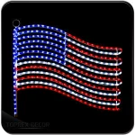 New year lighted christmas outdoor led flag pole light