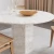 Import Newstar Simple Luxury Modern Dining Room Furniture Marble Stone Table Modern Marble Table Travertine Round Dining Table from China