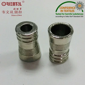 Nickel color metal stoppers for garment