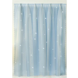 No Drilling Required Curtains Window Blackout, Dormitory Bedroom Self-Adhesive Bay Window Curtains/
