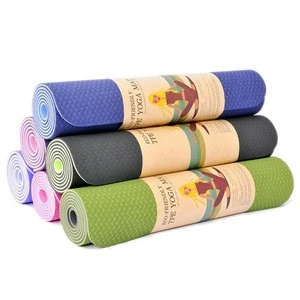 Non-slip TPE yoga mat for exercise training