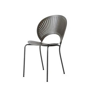Nordic Design Denmark style Fredericia Trinidad Metal Dining chair with bent plywood seat  and back
