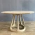 Import Nordic style home furniture round wood modern dining table set from China