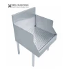 NSF Approval Stainless Steel Bar Table with Full Drain Board /Bar Table