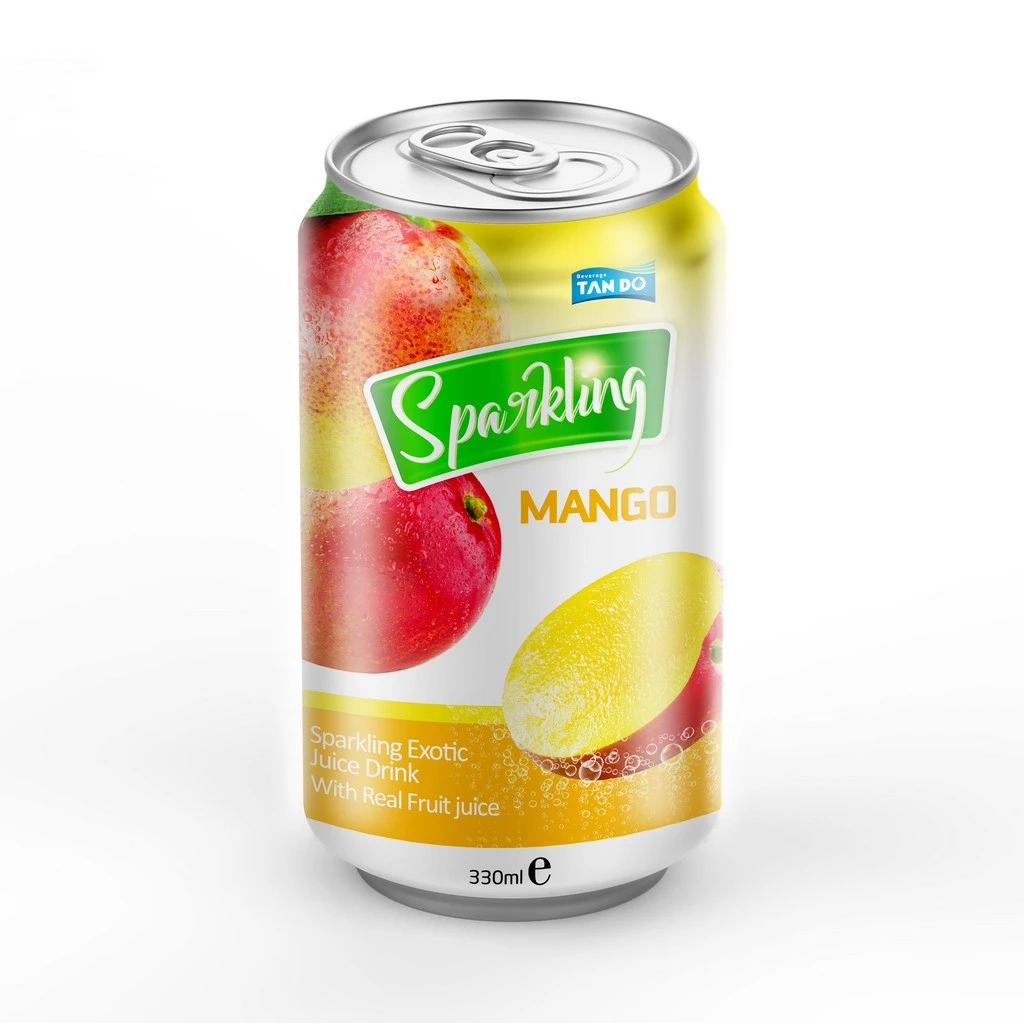 OEM Brand High Quality 330ml Carbonated Drink Juice Flavor Pomegranate Mango Peach - Tan Do manufacturer HALAL