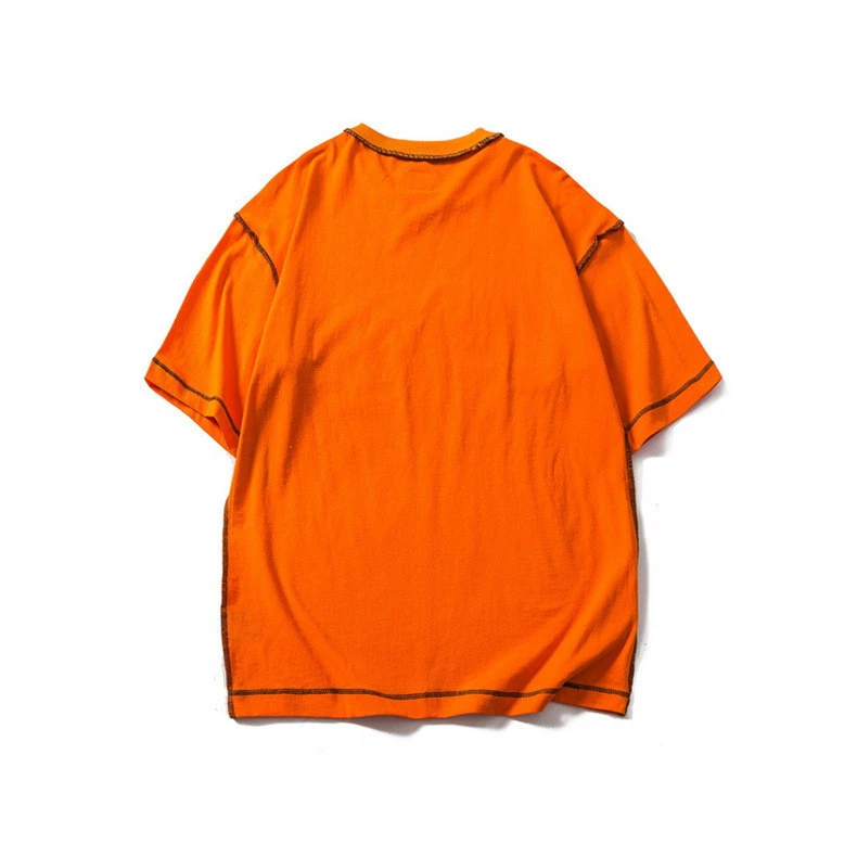 OEM custom design contrast color Oversized Tshirt for mens
