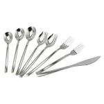 OEM Restaurant Mirror Polish Sliver Flatware Set Dinner Spoons Forks and Knife 304 Stainless Steel Cutlery
