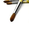 OEM Round Shape 100% Pure Kolinsky Hair Acrylic Handle Art Nails Design Acrylic Nail Brush