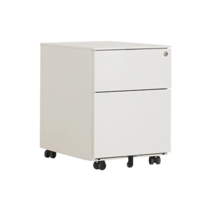 office equipment lockable pedestal 2 drawer mobile file cabinet document storage