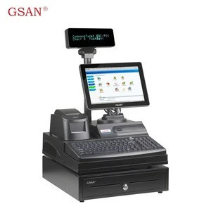 online po system supermarket cash register system cash register and credit card machine