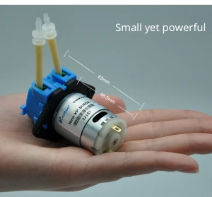Only 0.1 for Sample Kamoer NKP 6V 12V 24V DC Motor Colourful Mini Peristaltic Dosing Pump with Silicone or BPT Tubing