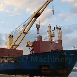 OUCO 40T26M Cargo Marine Handling Port Crane floating crane on ship deck