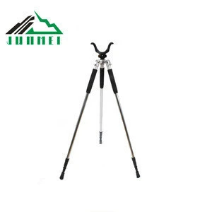 Outdoor equipments wholesale ultralight  aluminum material telescopic hunting shooting sticks camping tripod hunting sticks