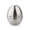 Oval 60 Pieces Countdown Egg-shaped Timber Mechanical Countdown Kitchen Countdown Stainless Steel Timer