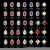 Import Paso Sico 3D Metal Shimmer Glass Fancy Stone Diamond Claw Oval Teardrop Rhinestones Nail Art Accessories from China