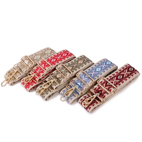 patterned 25mm 38mm 50mm 5cm shoulder bag belt strap polyester custom for crossbody bags,thick guitar purse strap for handbag