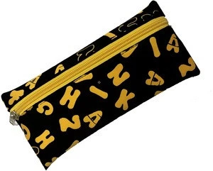 Pencil Case Bag Pouch Adorable Letter Neoprene Design Multi-Functional Stationery Pouch