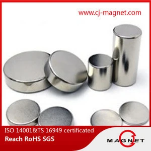 permanent Disc shape N35 ndfeb/neodymium magnet certificated by ROHS with factory price