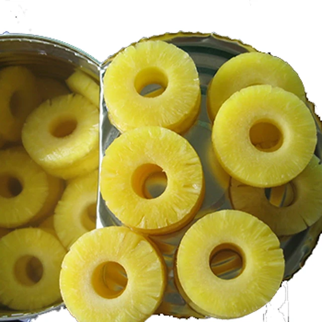 Pineapple Slices Mini In Syrup, Canned Pineapple For Food