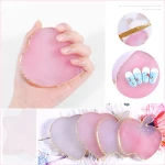 pink/White False Nail Tips Display Holder Apple/Heart/Star Design Gold Edge Painting Color Palette Board DIY Manicure Tools