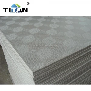 Plasterboard PVC Gypsum Ceiling Tile Board, PVC Laminated Gypsumboard Ceiling Tiled