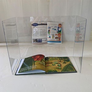 plastic foldable Anti-spray transparent divider for student classroom office protection