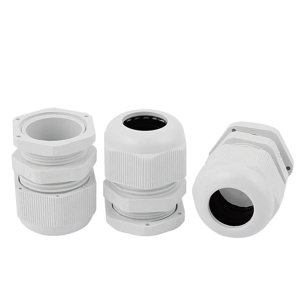 Plastic Waterproof Adjustable  Cable Connectors PG11  Cable Gland Joints With Gaskets