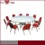 Import plywood round folding table market used / hotel foldable steel table from China