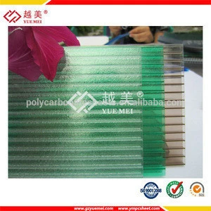 Polycarbonate Hollow Sheeting Pink colour Sheet H&ampU profiles Orange &amp Red Frosted