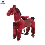 Pony ride horse on toy walking animal horse