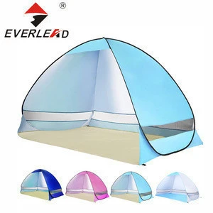 Pop Up Beach Tent Camping Sun Shelter Outdoor Automatic Cabana 3-4 Person Fishing Anti UV Beach Tent Beach Shelter
