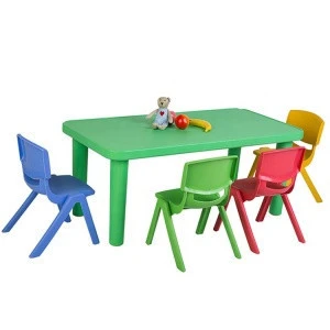Popular 100% Test Safe And Stable Plastic Chairs and Tables Kids Study Table With Chair Kid Table