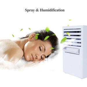 Portable Evaporative Mini Personal Conditioner Fan Air Humidifier Water Mist Fan 3 Modes Bladeless Quiet Air Cooler