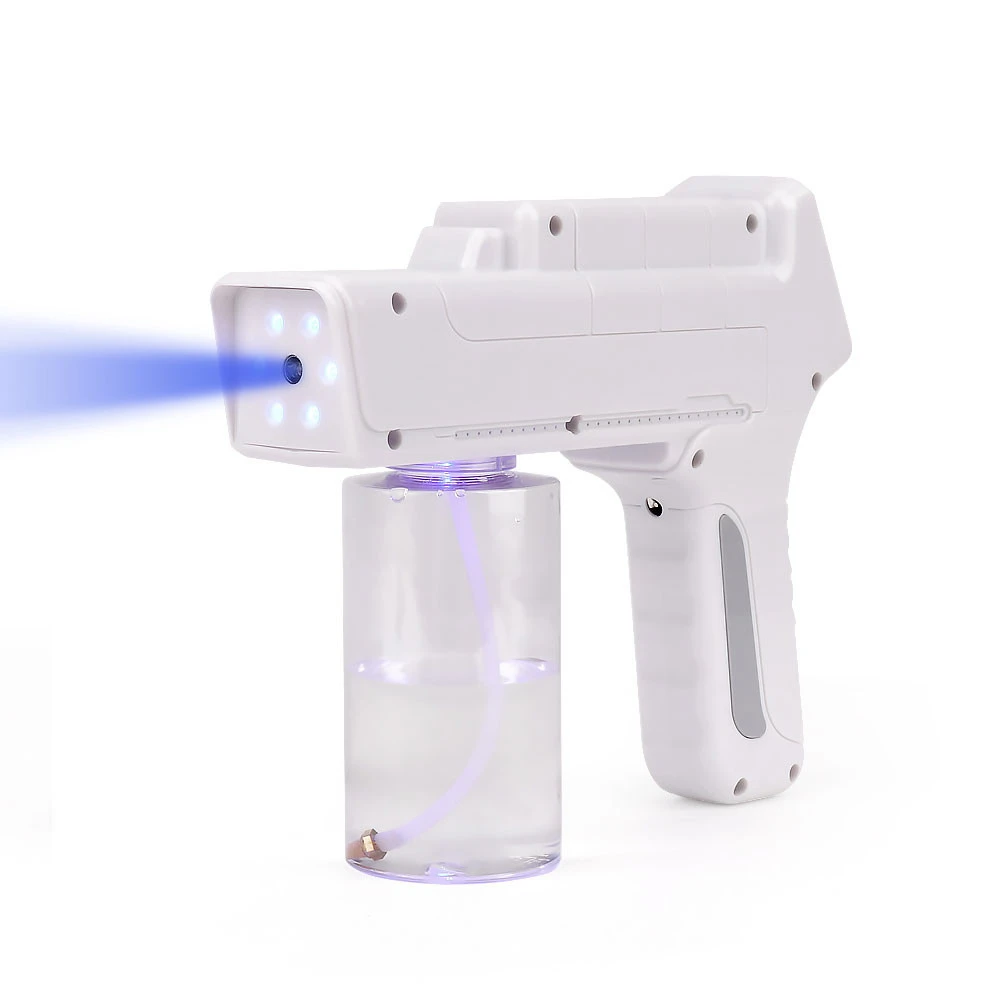 Portable Handhold Electric Blu-Ray Anion Nano Spray Gun Alcohol Sterilizer Mist Spray Gun