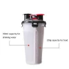 Portable Travel Outdoor 2 in 1 Dog Drinking Water Food Container Pet Water And Snack Bottle with Bowl
