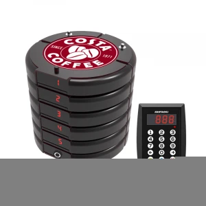 Portable Wireless Paging System Restaurant Queue Call Pager/Vibration/Beep/Flash Pagers
