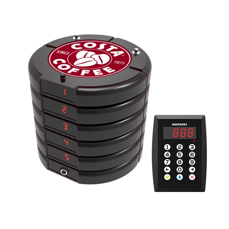 Portable Wireless Paging System Restaurant Queue Call Pager/Vibration/Beep/Flash Pagers