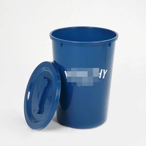 PP plastic type and stocked eco-friendly feature Round pet food container with scoop