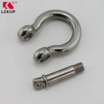 Precision Casting European Type Large Shackle D Ring Anchor Shackles Stainless Steel 304/316 Bow Shackle with Screw Collar Pin