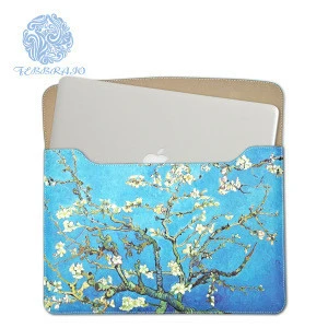 Premium laptop sleeve bag for 11-15inch MacBook Pro &amp; Air Water Repellent Vertical Protective Case Cover flower printing