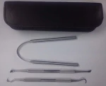 premium stainless steel tongue cleaner with dental scalar/ tongue scraper/ tarter scraper and sickle scalar