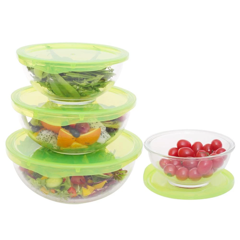 prep and mixing bowls serving bowl glass food  cookware set