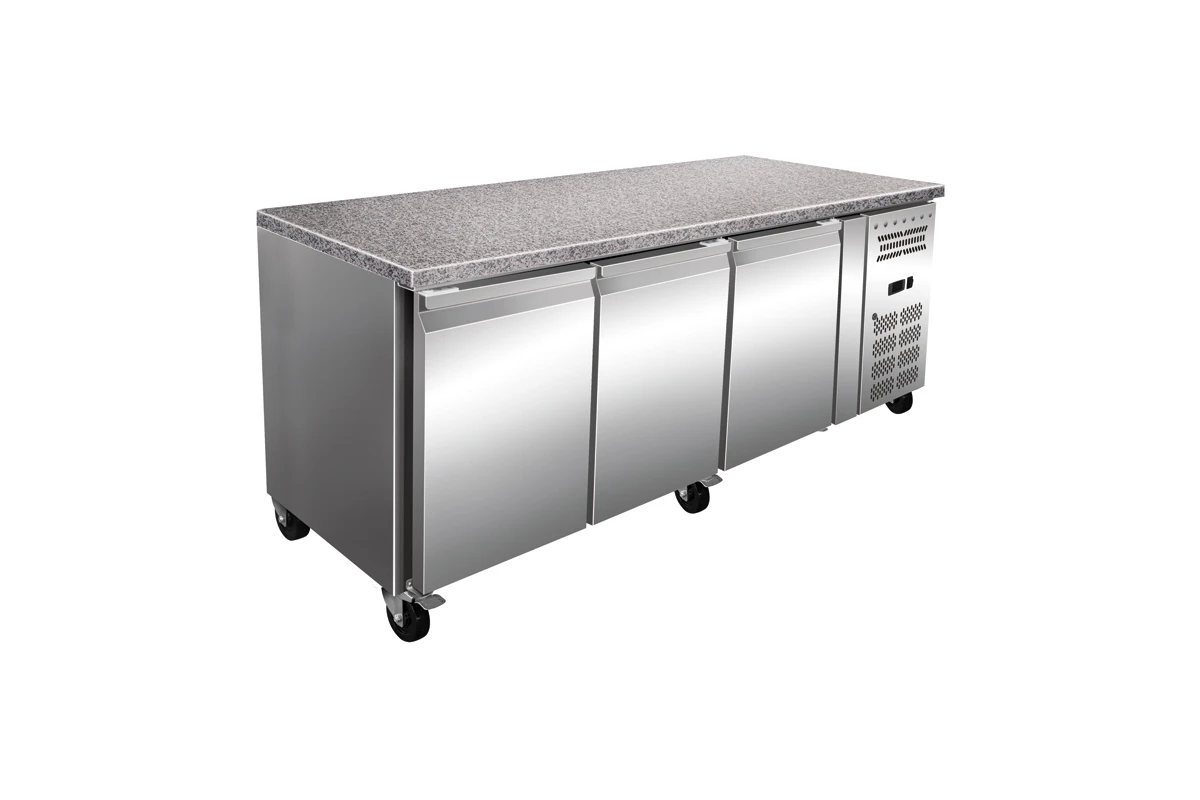 Private custom marble kitchen workbench/refrigerator
