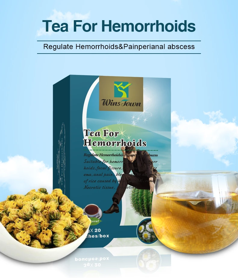 Private label free design organic mix herbal hemorrhoids tea herbs for regulating pain perianal abscess and hemorrhoids care