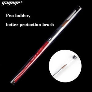 Private Label OEM Hot Sell High Quality Crystal Mink Hair Nail Art Painting Pen Acrylic Nail Art Brush For UV Gel