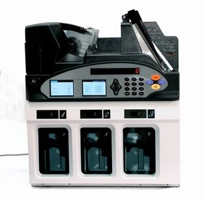 Professional 3+1 Bill Counting Machine GA-QFJ4300 Currency Note Sorter with IR UV MG for Bank