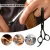 Import Professional Barber Beauty Salon Black Color Stainless Steel Hair Cutting Scissors from China